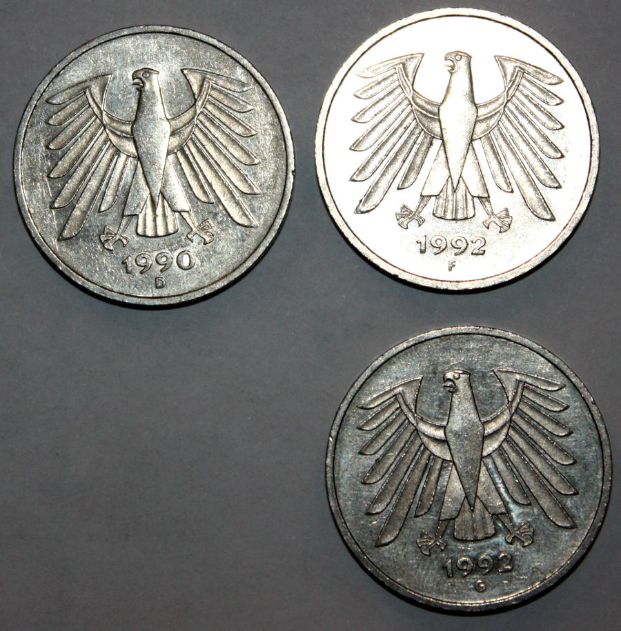 Mince Německo SRN marka marky vyznamenání medaile