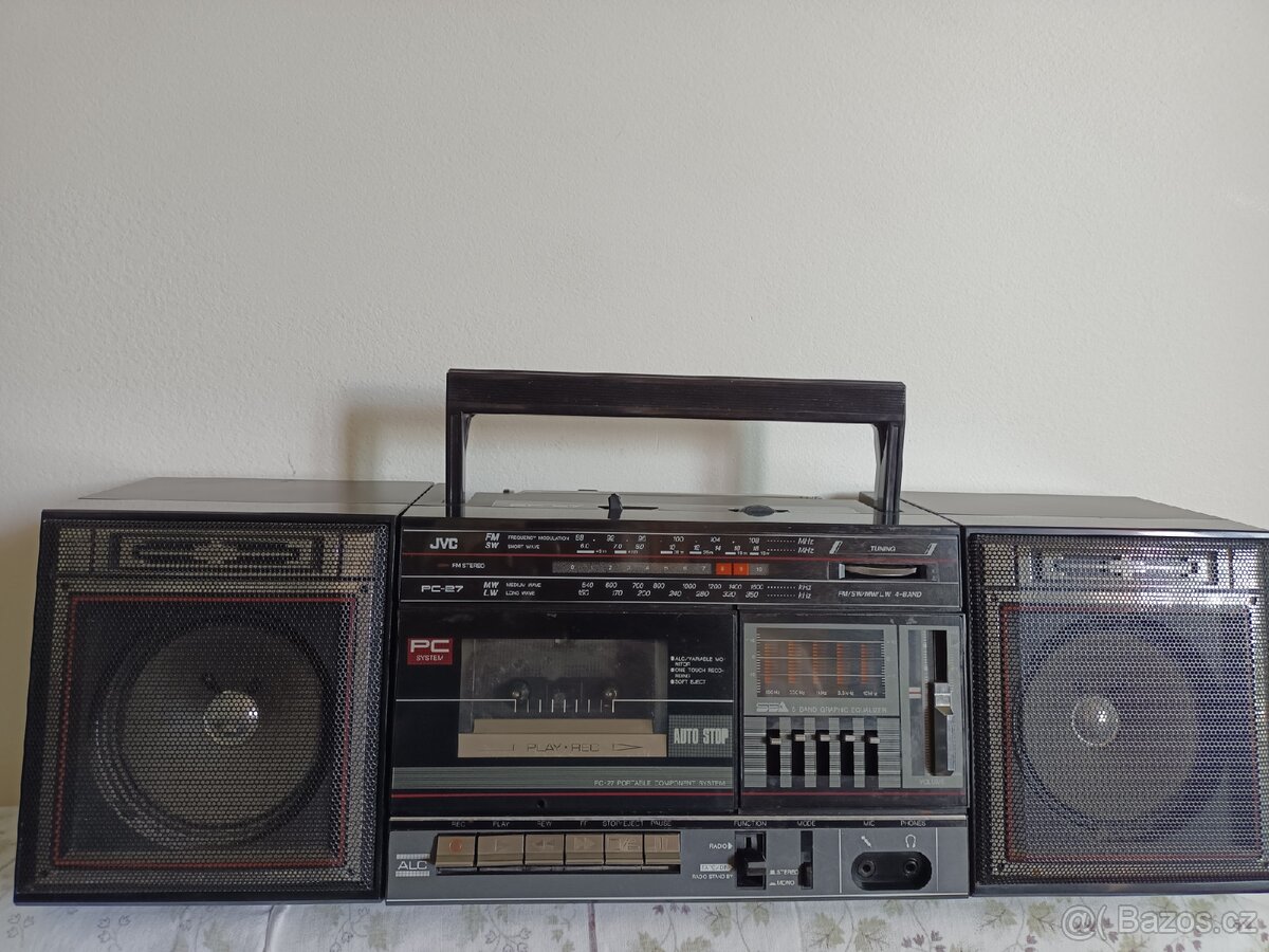 JVC PC27V radiomagnitofon retro kazeťák