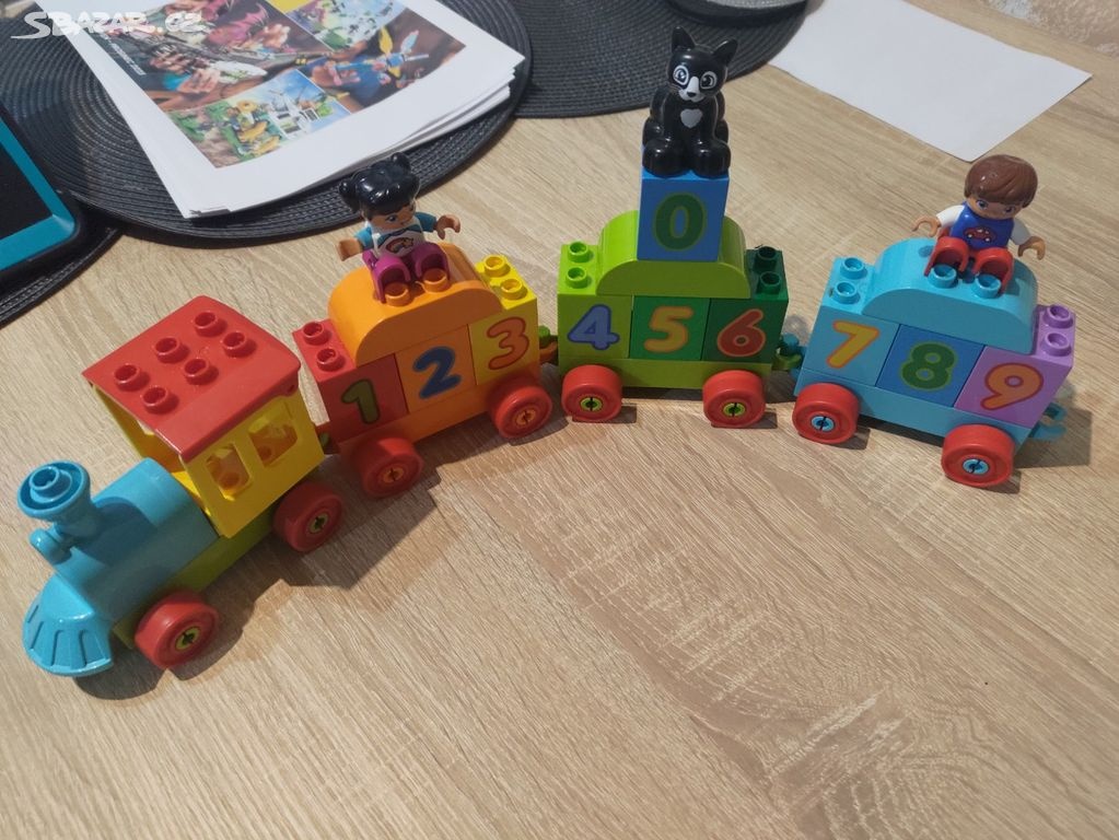 Prodám Lego Duplo vláček s číslicemi