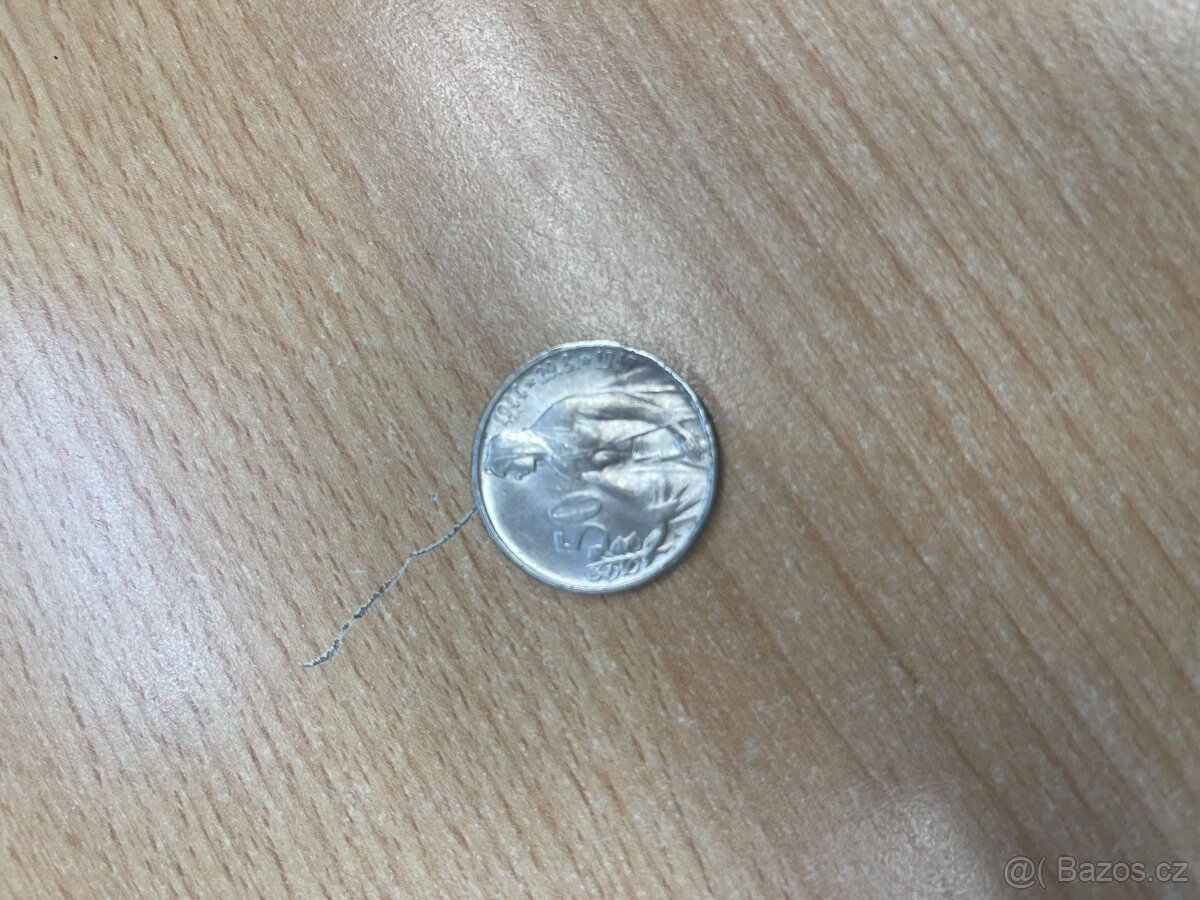 Stříbrná mince Ceskoslovensko 50 kčs 1947
