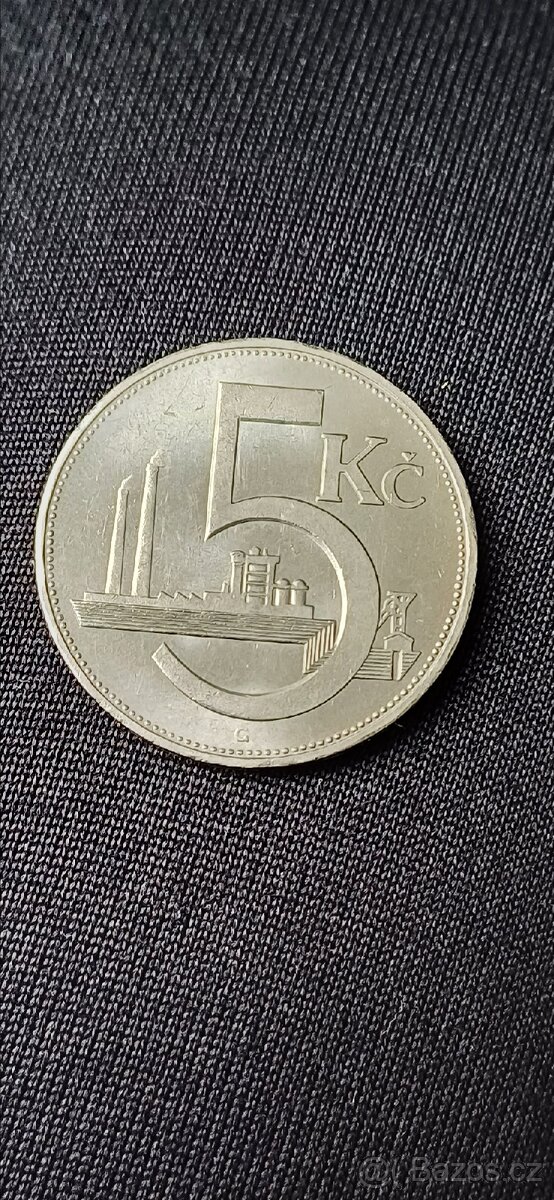 5 koruna 1938