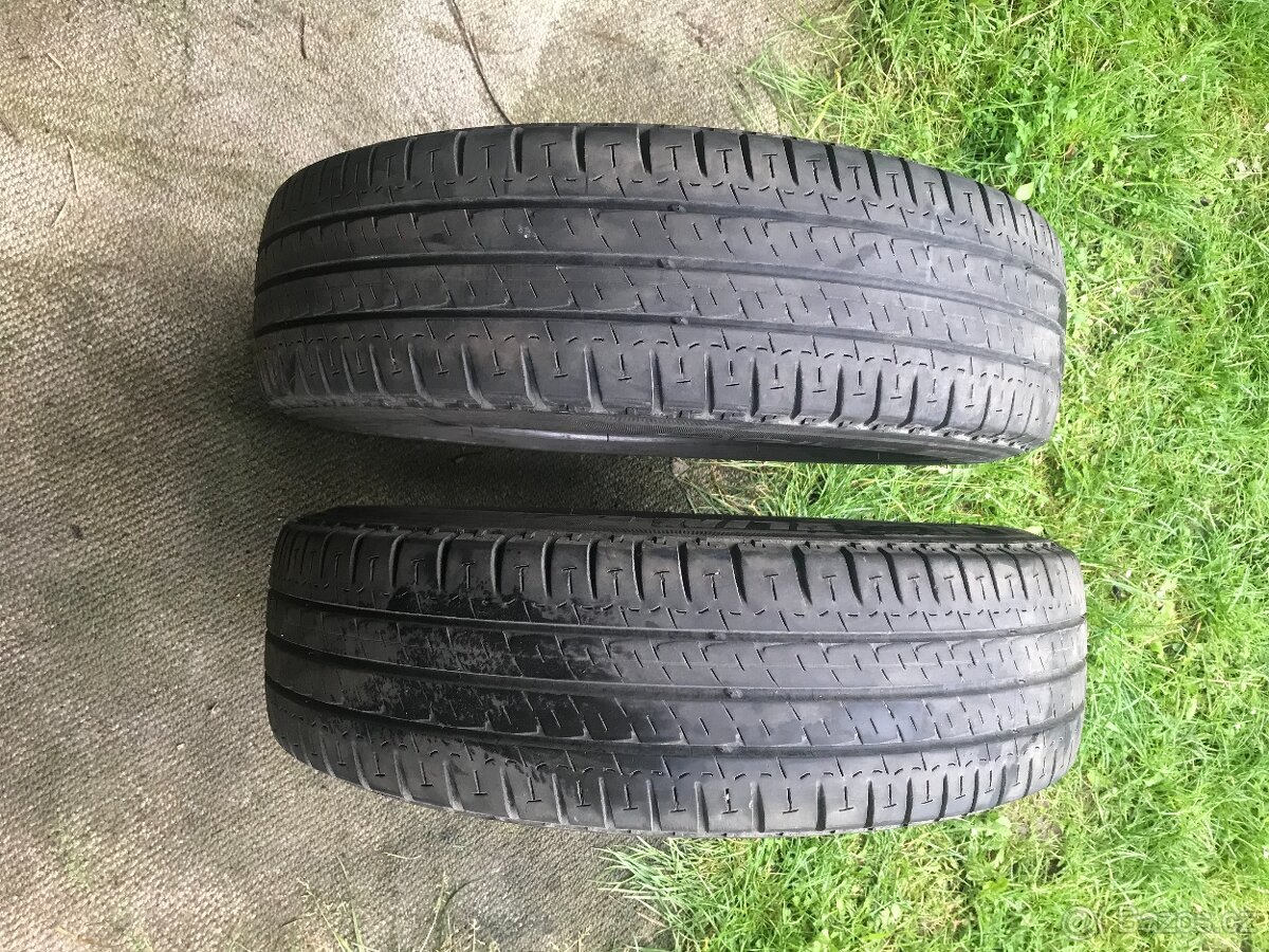 Prodám 2x letní pneu Michelin 195/75-R16C.