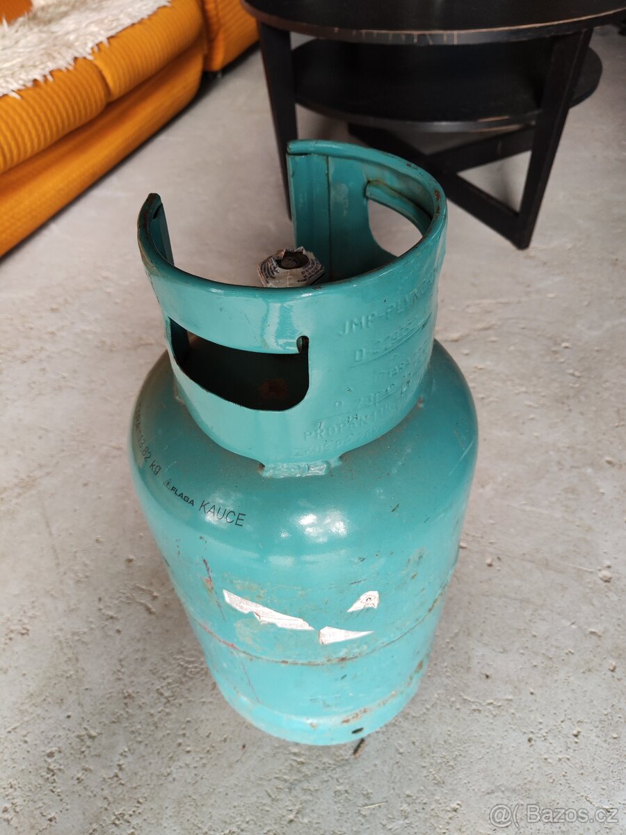 Propan Butan bomba - láhev 10kg, plná, zaplombovaná