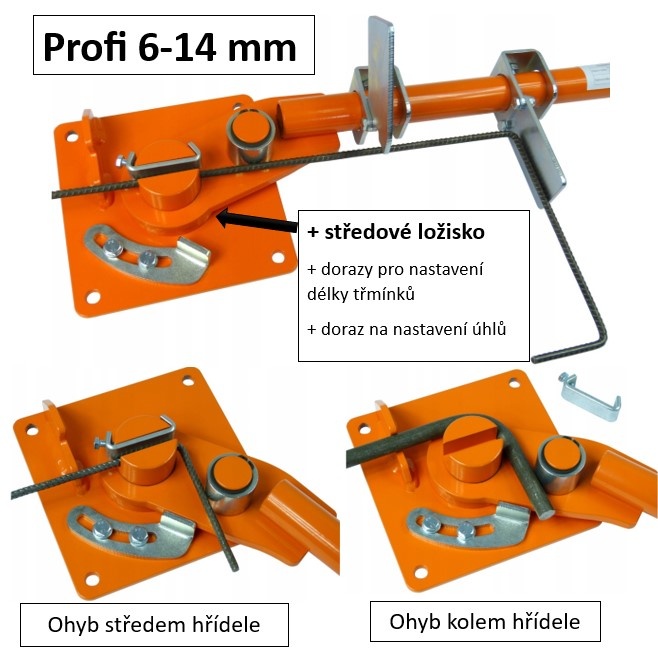 Ohýbačka na roxor, třmínky, háky