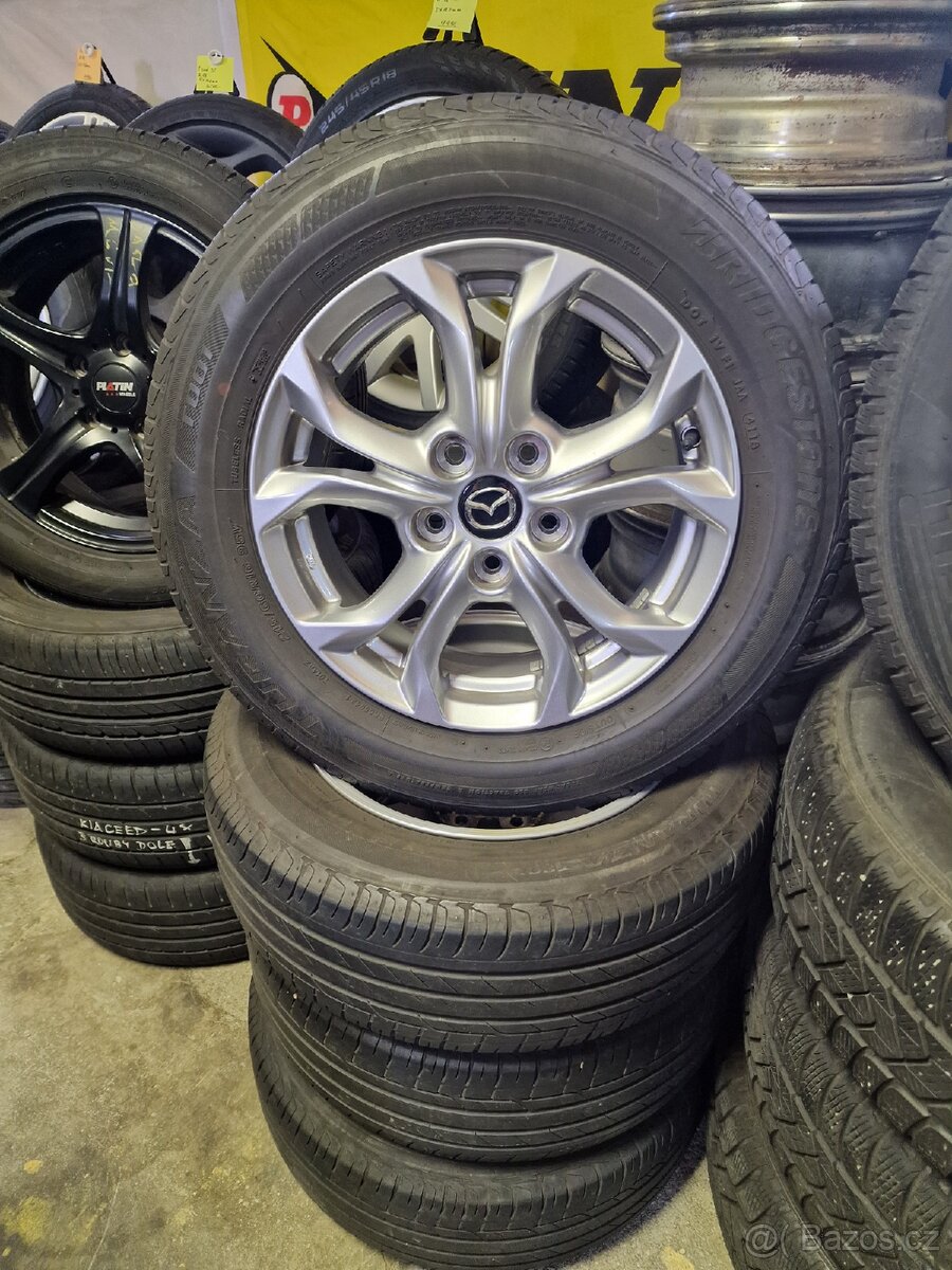 Alu kola originál Mazda R16 + letní pneu 215/60 R16