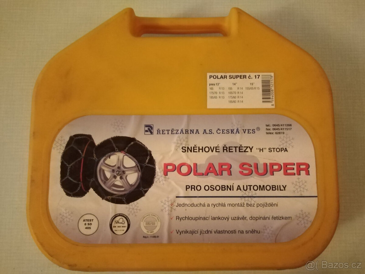 NOVÉ zimní sněhové řetězy POLAR SUPER č. 17