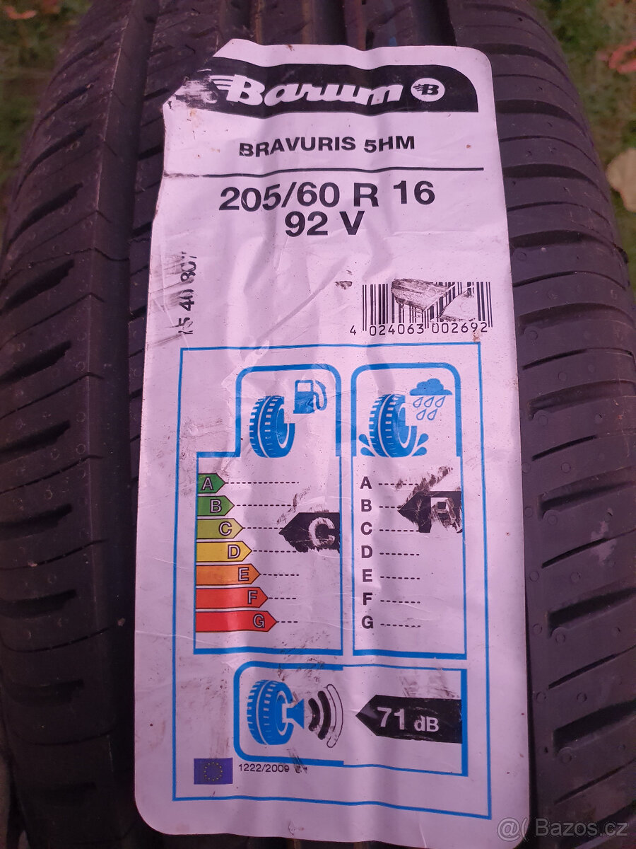 Letní pneu Barum bravuris 5 HM 205/60 R16