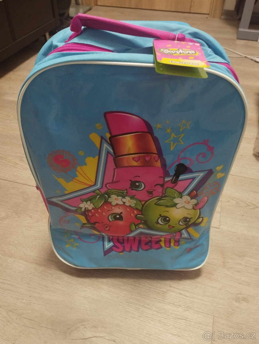 Dětský kufr na kolečkách Shopkins Sweet