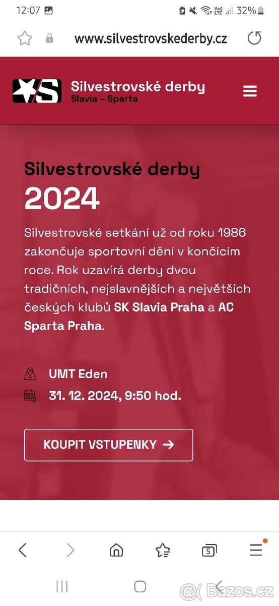 Sparta x Slavia, Silvestrovské derby