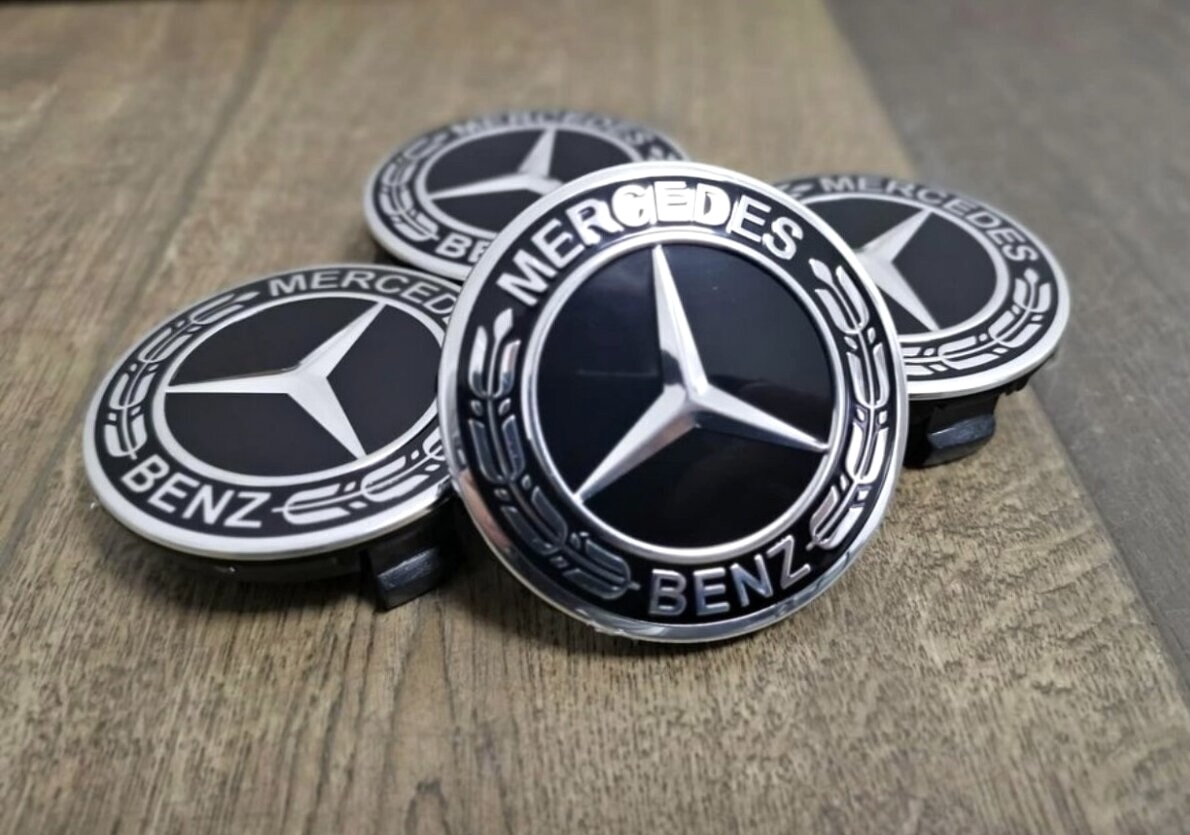 Nové středové krytky kol Mercedes 75mm pokličky