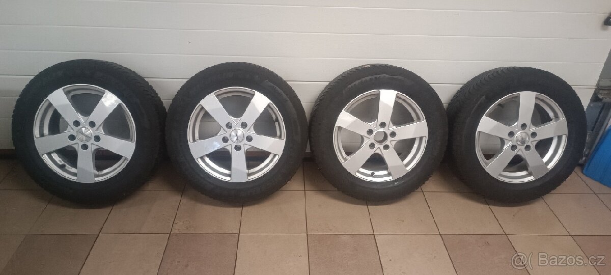 16" ALU kola Dezent, VW, Škoda, Seat, 215/60 R16 zimní