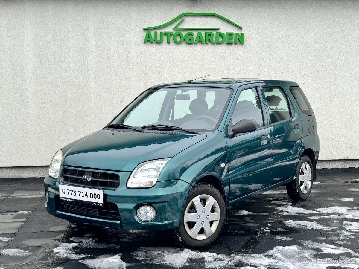 Subaru Justy G3X 1.3i 69kW 4x4, klima, serviska, nova STK