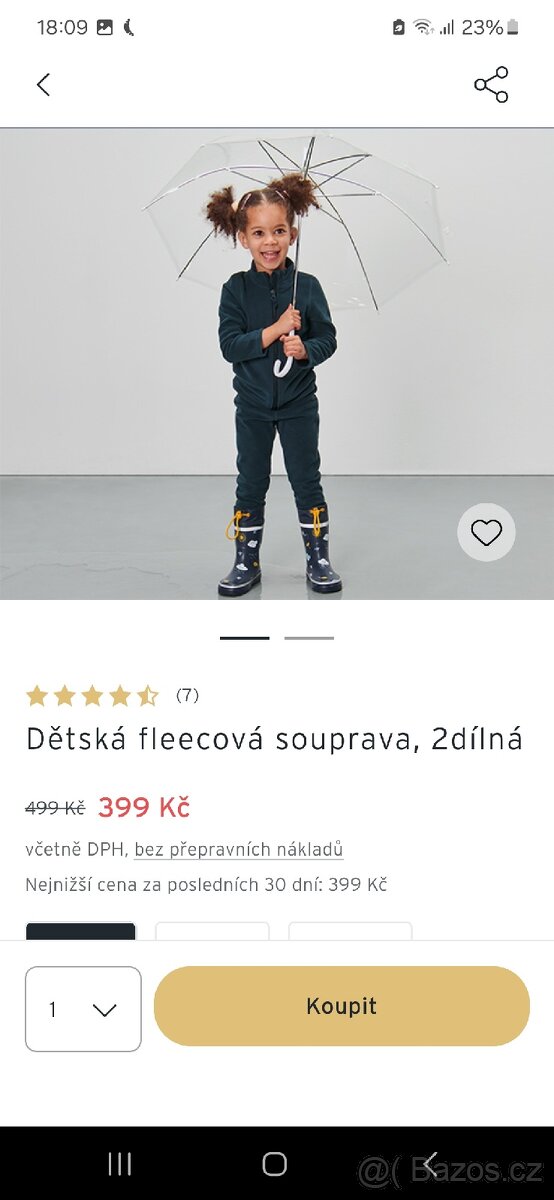 Nová fleecová souprava Tchibo 110/116