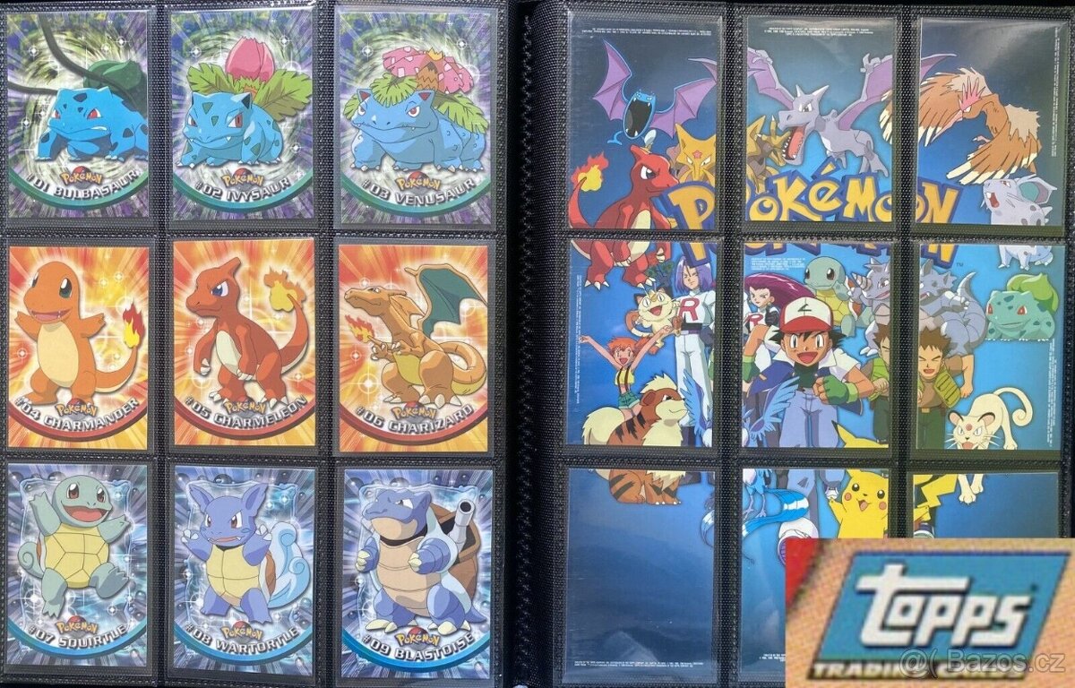 Pokemon Topps karty TV Animation Series 2 a Series 3