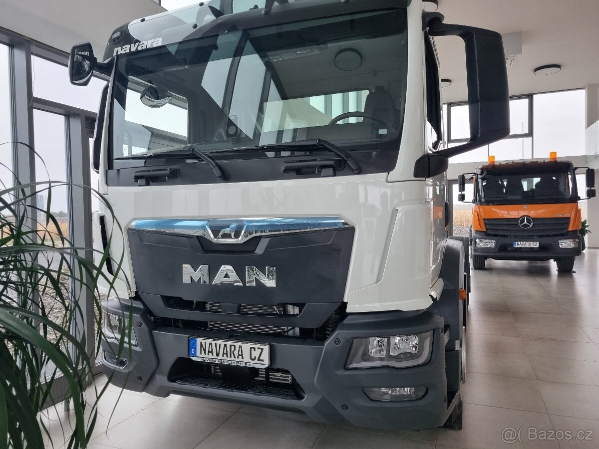 NOVÝ MAN TGM 18.290 4x2 NOSIČ KONTEJNERU + KONTEJNER S RUKOU