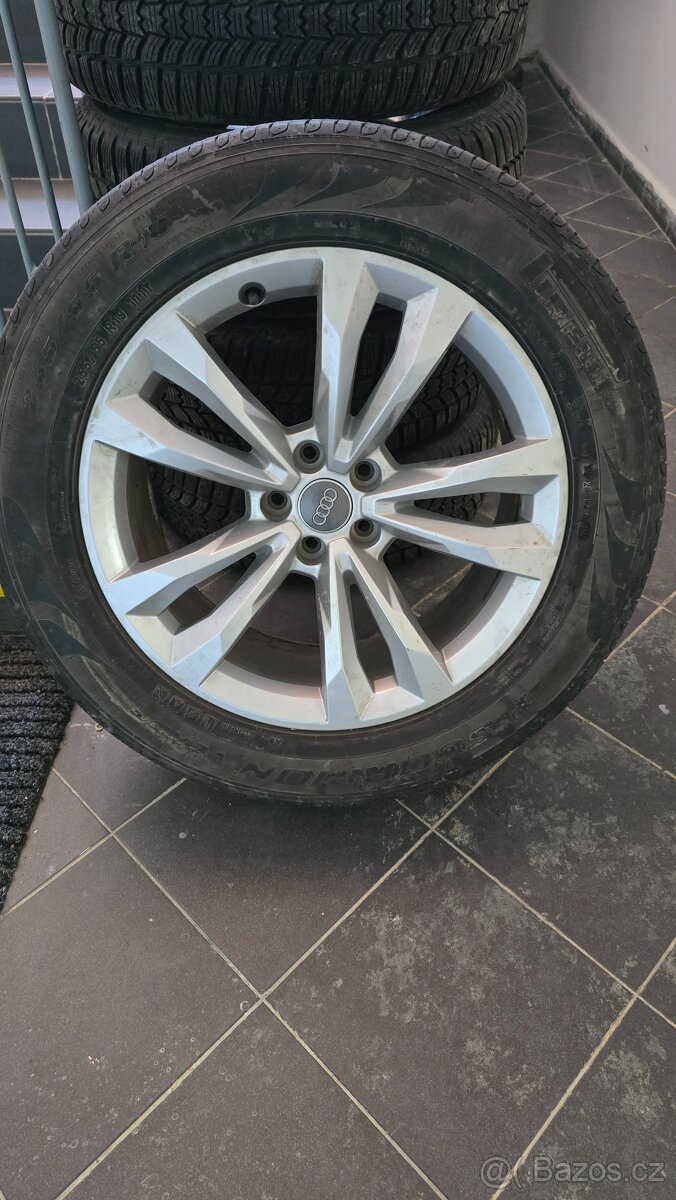 Sada originál alu kol Audi Q7 255/55 R19