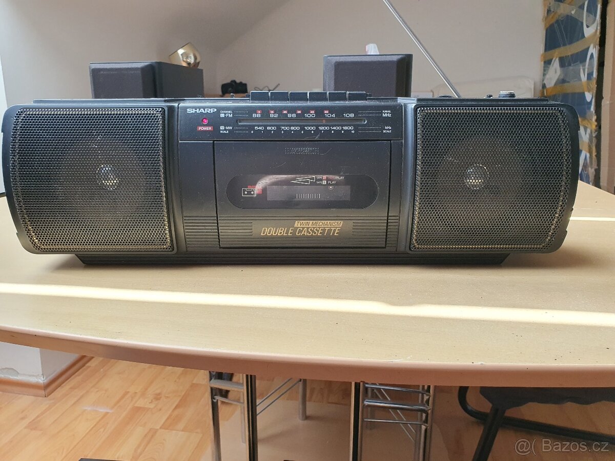 SHARP WQ-T202 STEREO Rádiomagnetofón 1990