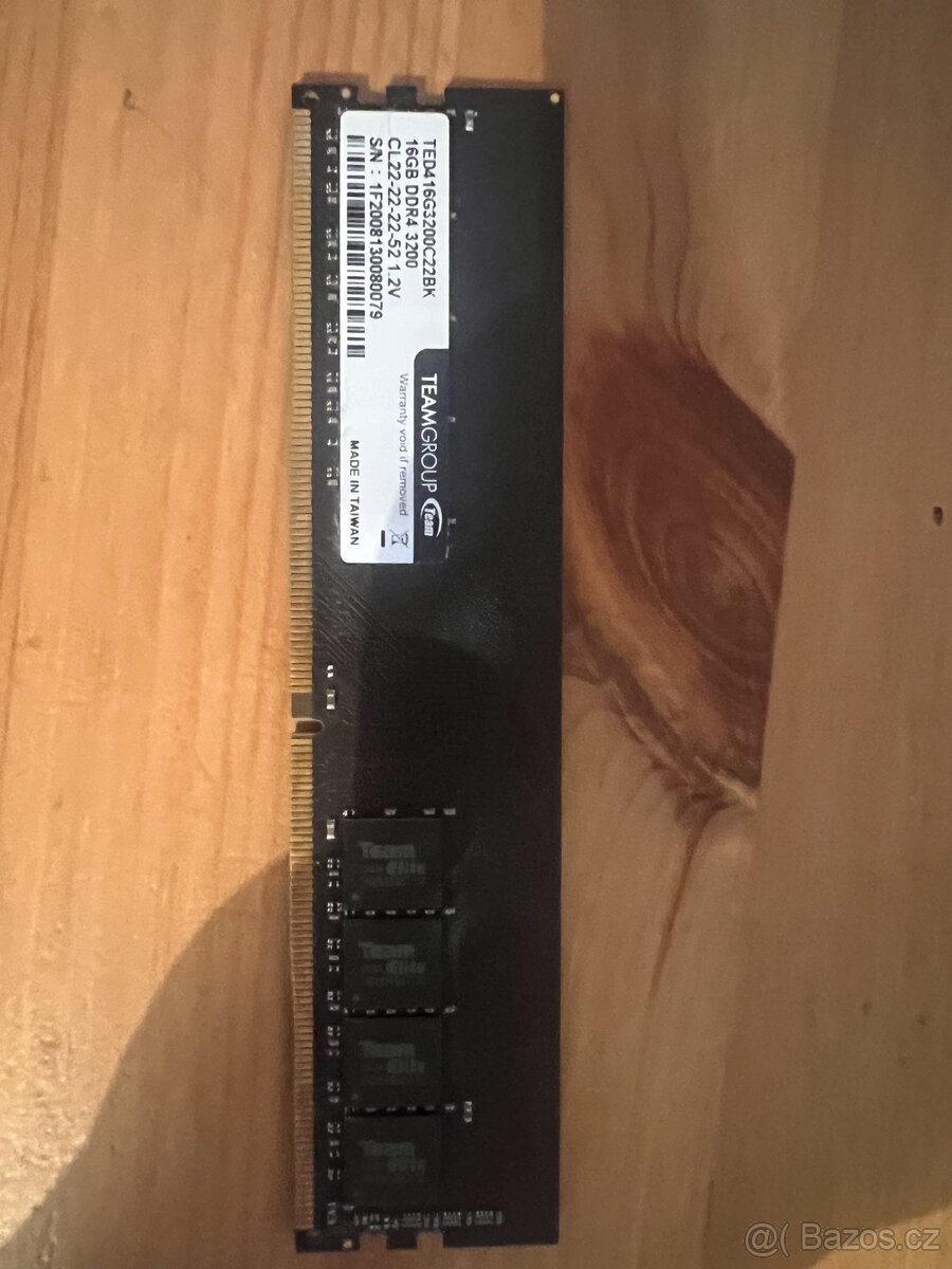 Ram ddr4 3200mhz 16x1