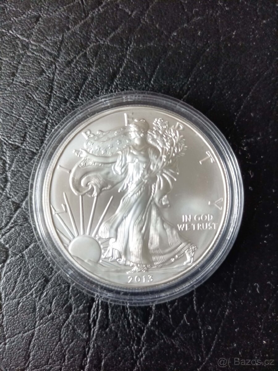 Stříbrná mince American eagle 1 Oz 2013