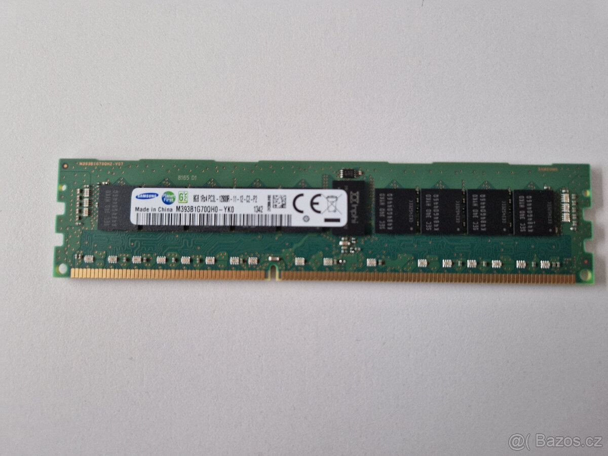 8GB Server RAM Samsung PC3L - 12800R DDR3 M393B1G70QH0.