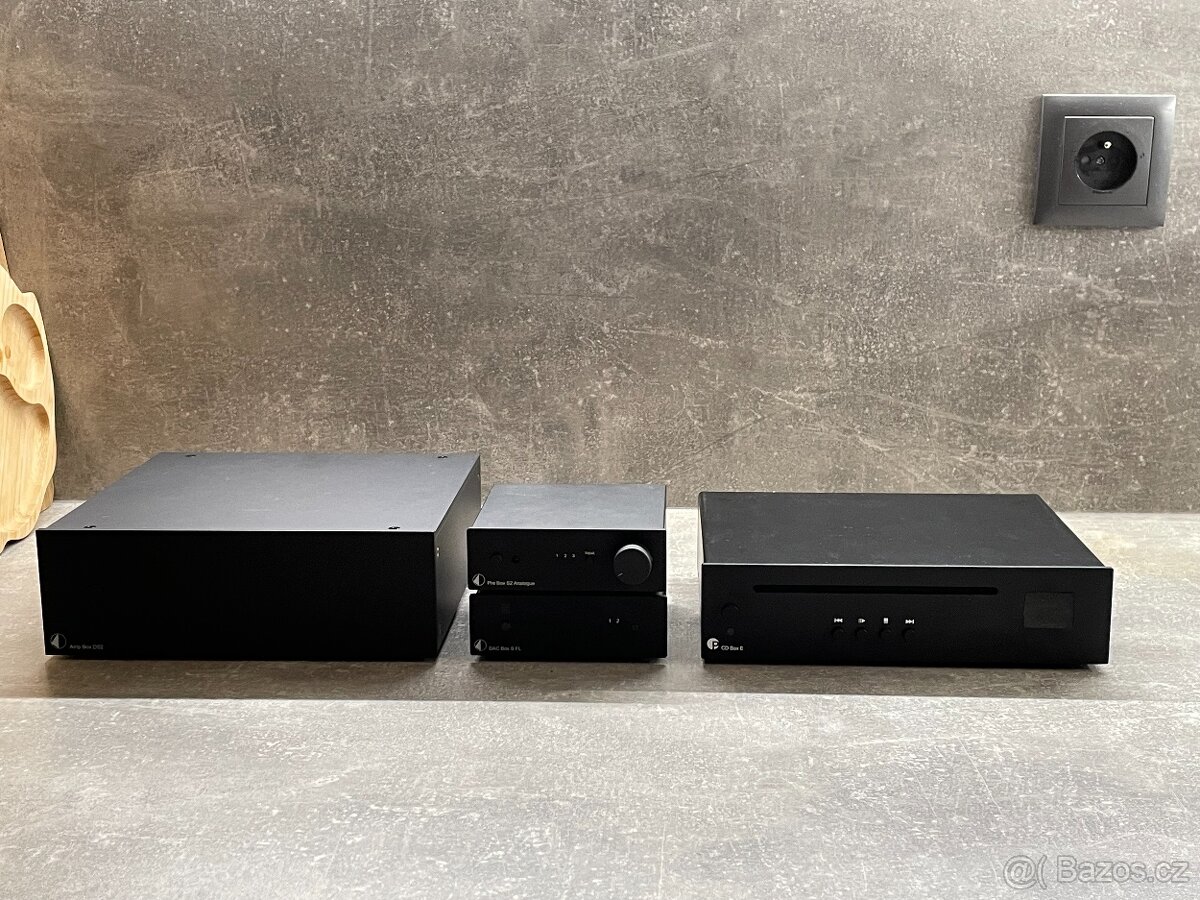 Pro-ject Amp box DS2, CD Box E, Pre Box S2, DAC Box S FL