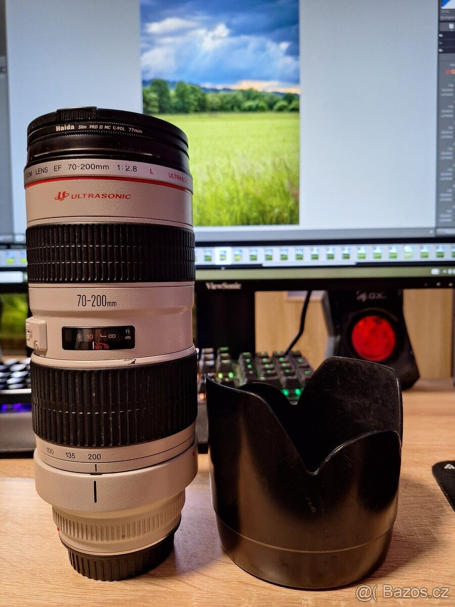 Canon 70-200 f/2.8L + Haida Slim PRO II MC C-POL filtr