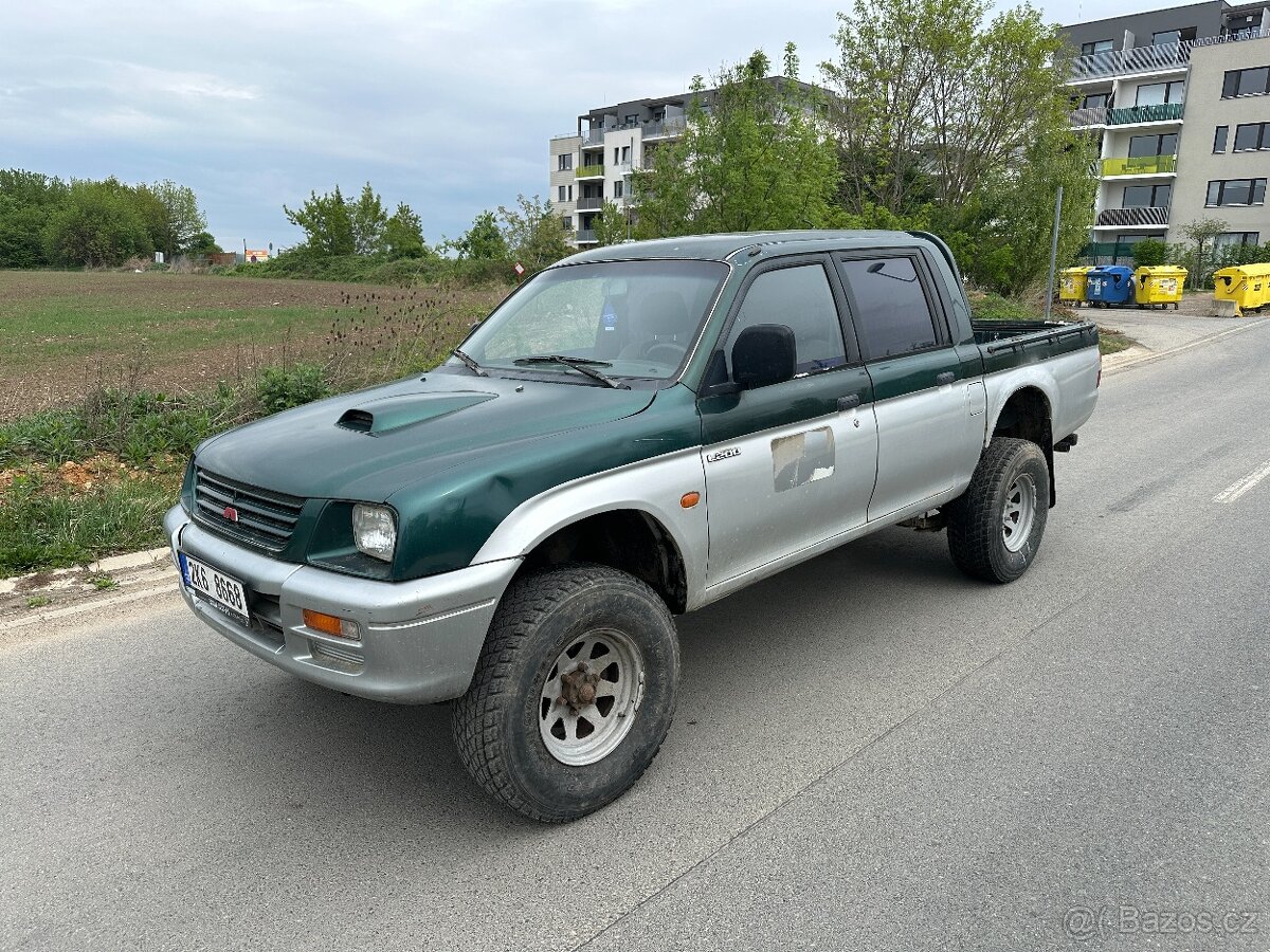 Mitsubishi L200 2,5 Td 73kw, 4x4, ČR,tažné, EKO plac.