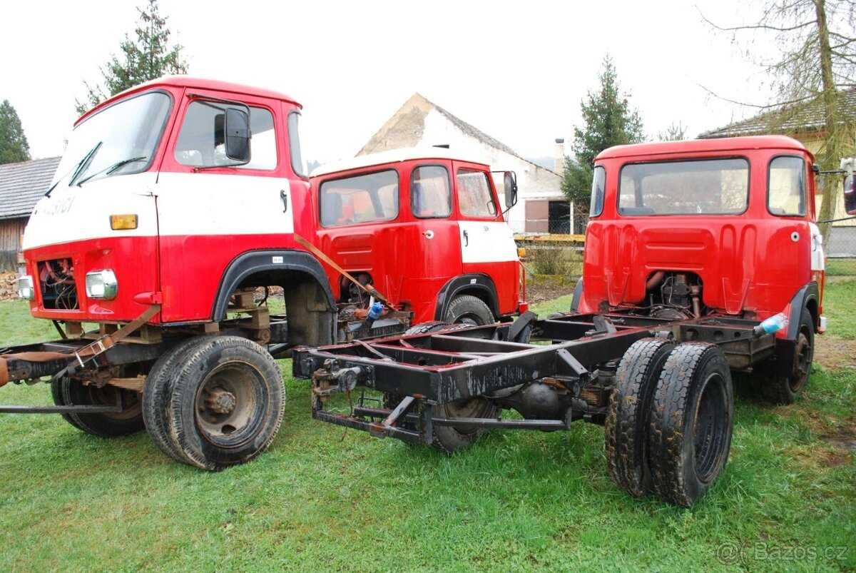 Avia - kabiny, motory, převodovky, nápravy, celé podvozky