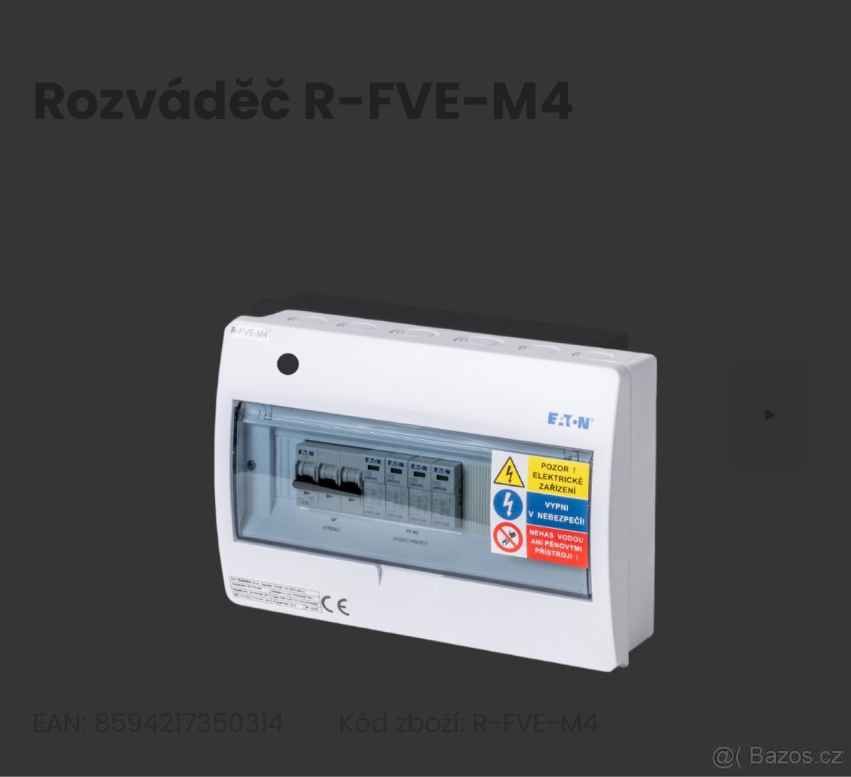 Rozvaděč pro FVE, fotovoltaické elektrárny, rozvaděč  M4