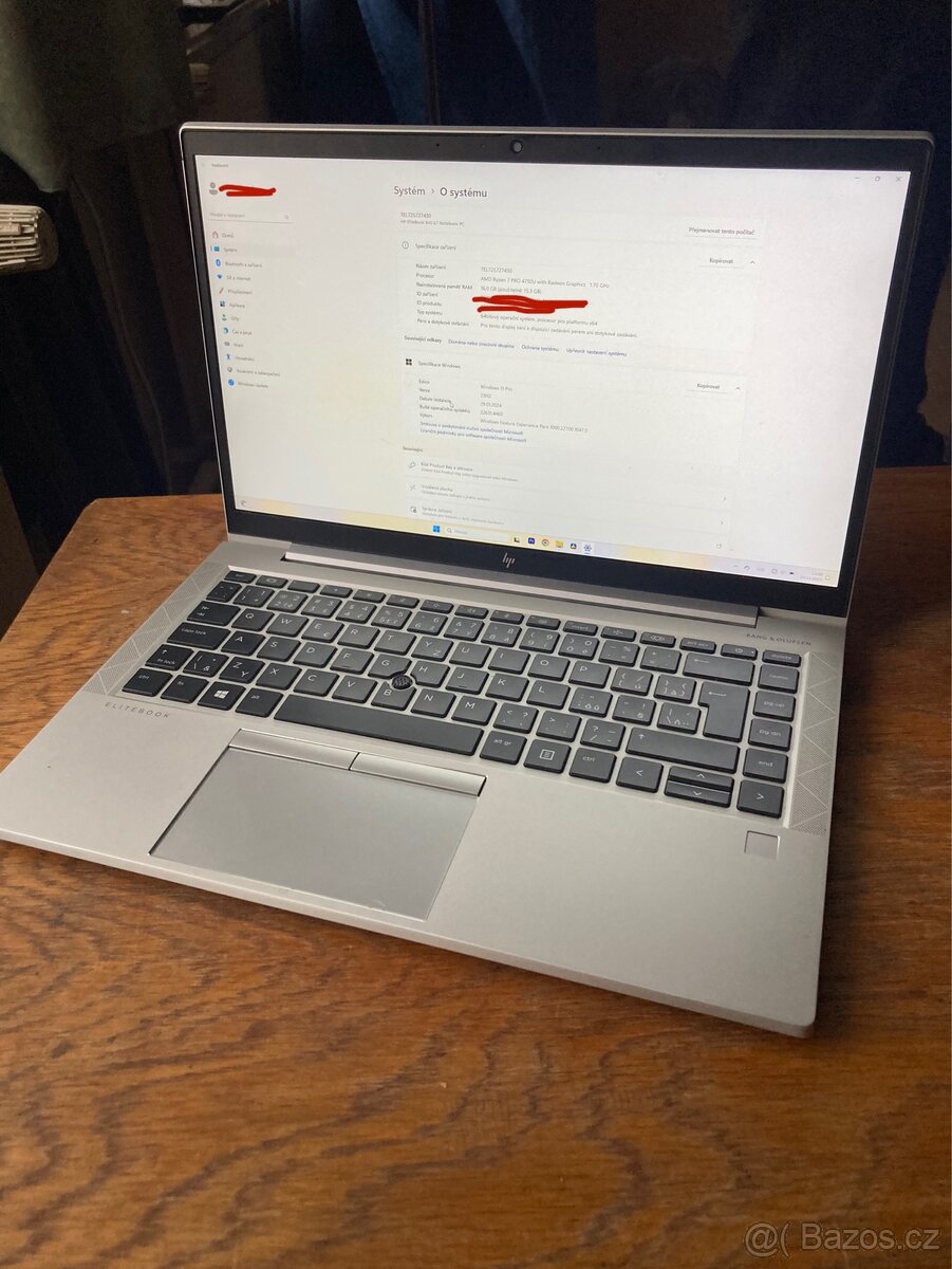 HP Elitebook 845 G7 - RYZEN 7 PRO(8c,16t), 16GB, 512GB