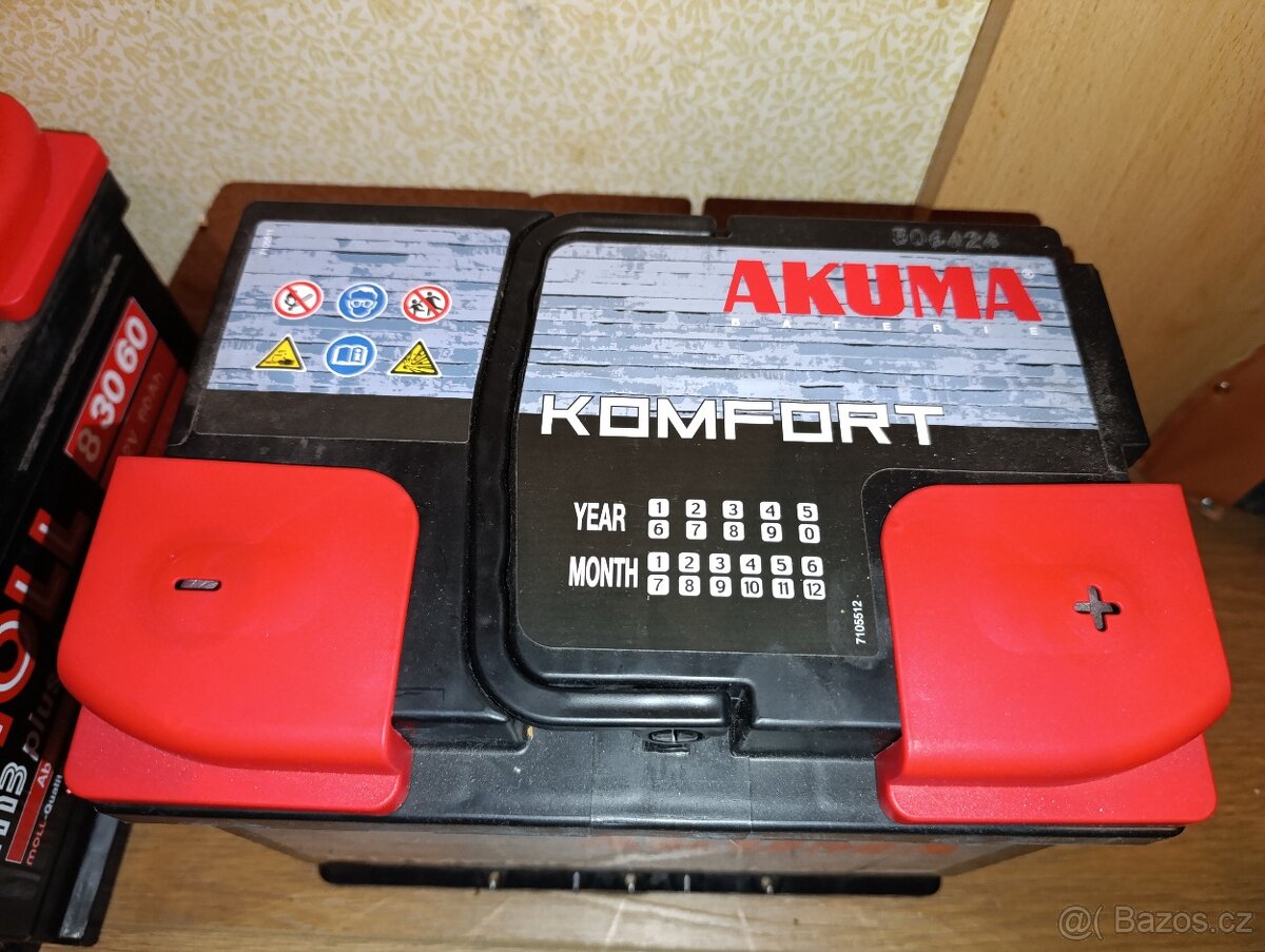 Autobaterie Akuma nová (60Ah/510A 12V) (záruka rok)