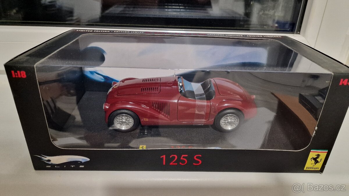 HOT WHEELS 1:18 FERRARI 125 S LIM.ED. nové