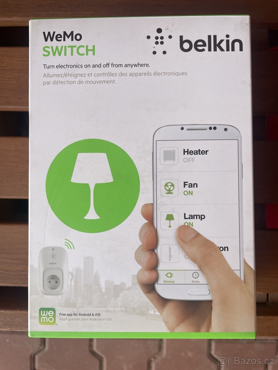 WeMo switch bezdrátový vypínač