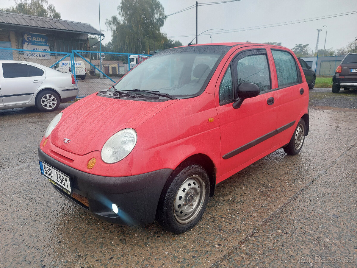 Daewoo Matiz 0.8 37kW, NOVÉ STK 10/2026