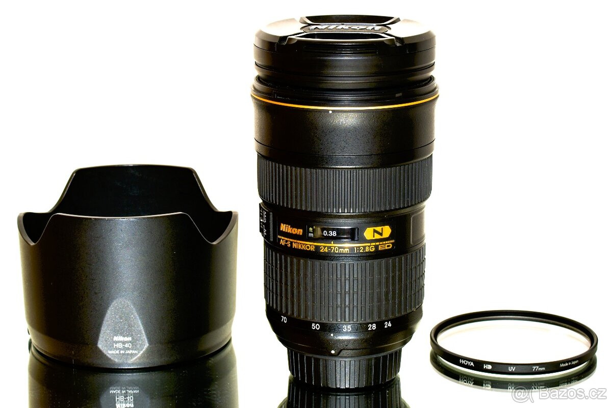 Nikon AF-S Nikkor 24-70 mm f/2,8G+UV Hoya TOP STAV