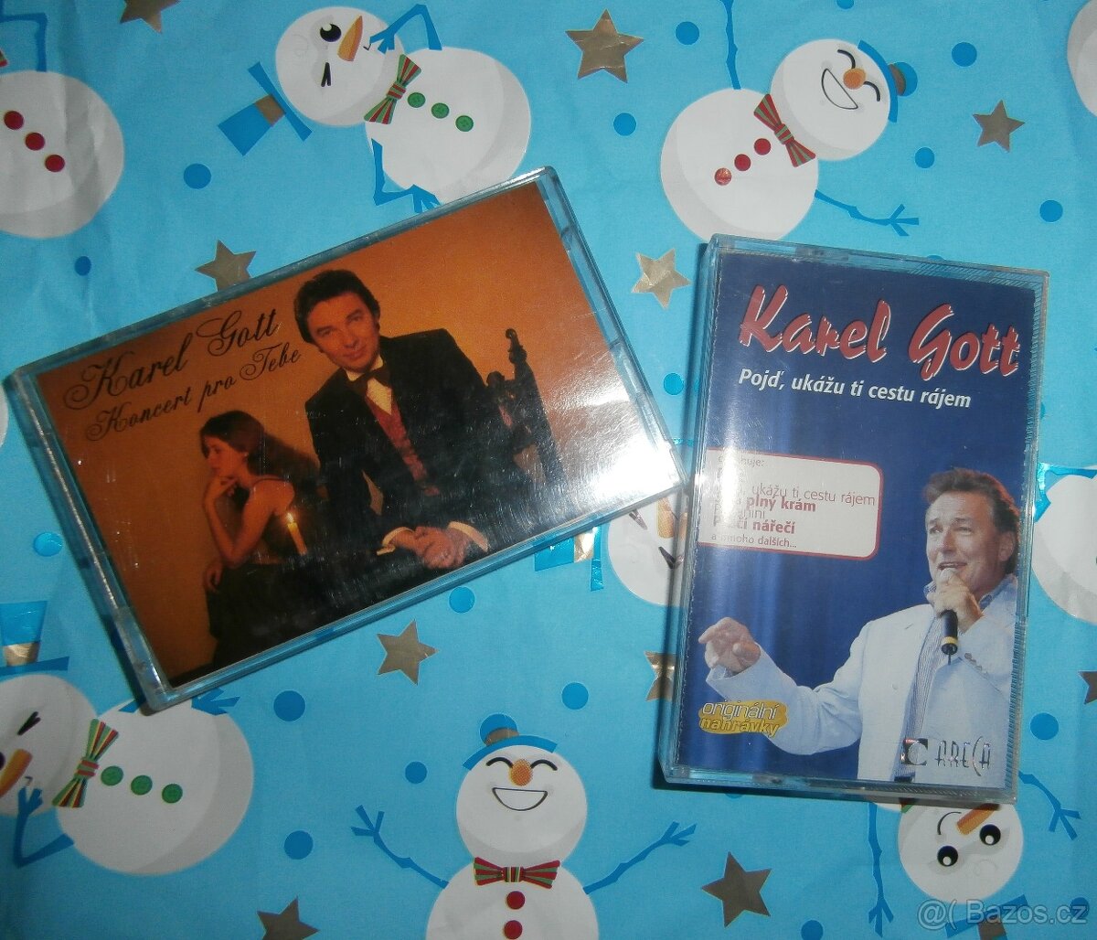 MC KAZETY+ CD  POUŽITÉ KAREL GOTT