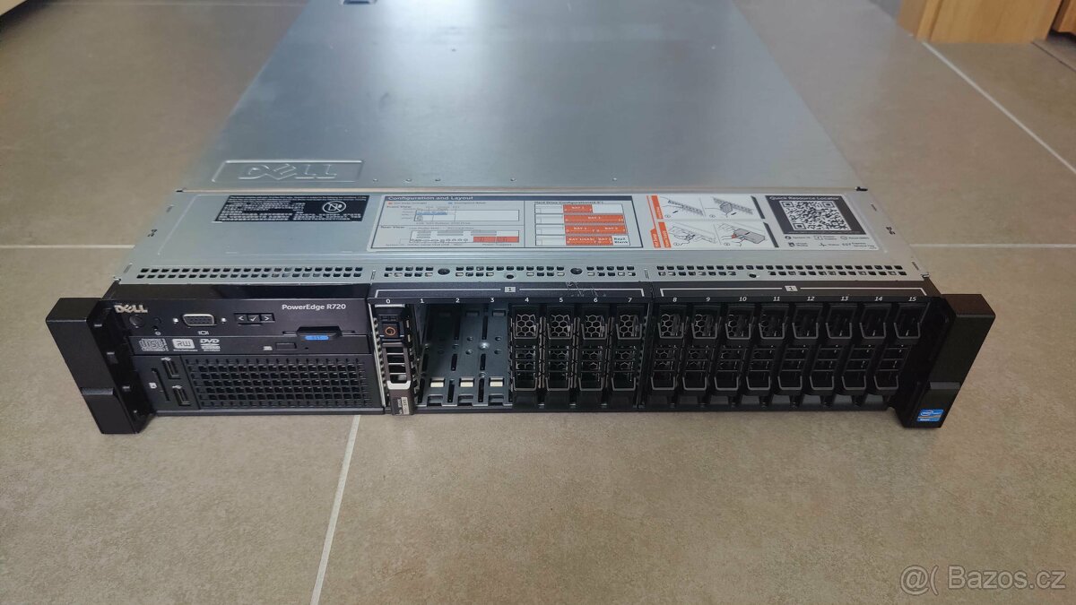 Server Dell PowerEdge R720 64GB RAM 16 core 2x Xeon E5-2690