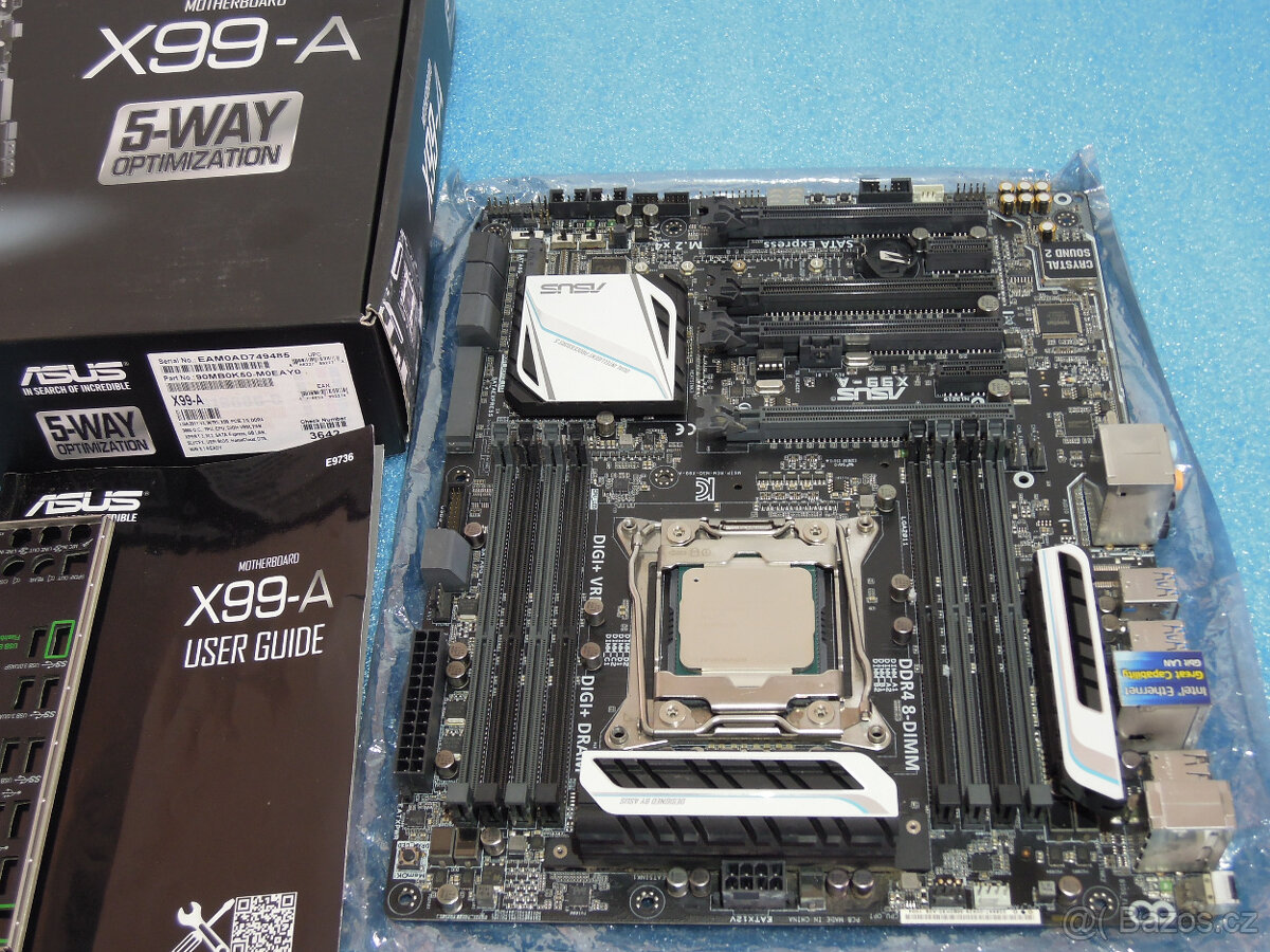 Rarita: CPU Intel Core i7-5820K, Asus X99-A