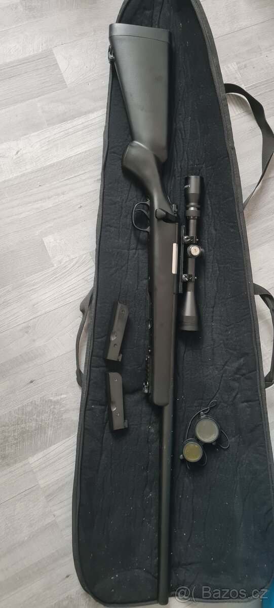 Airsoftová zbraň Well MB03 s upgradem