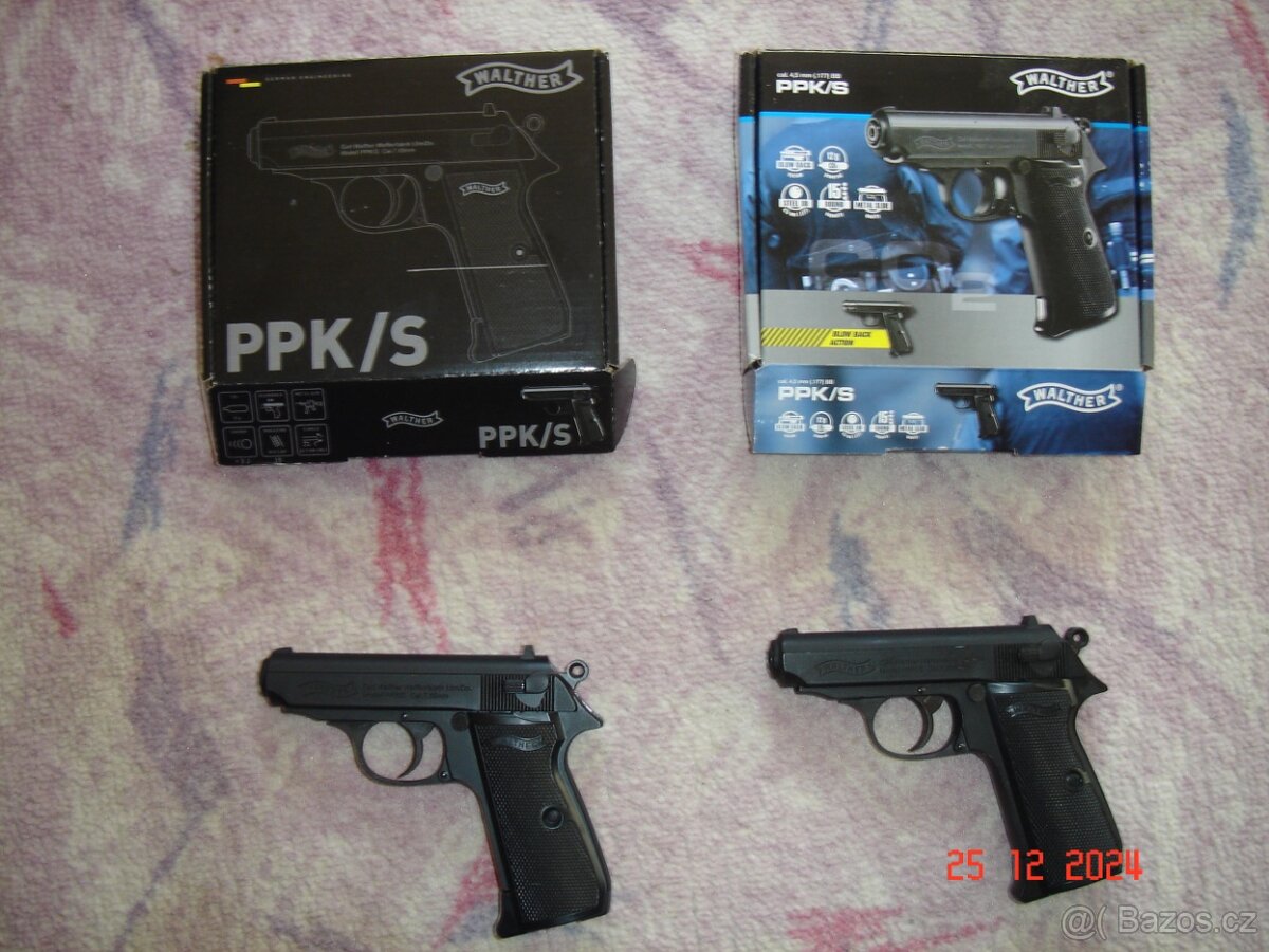 Prodám krásnou novou vzduchovou pistole Walther PPK na CO2 d