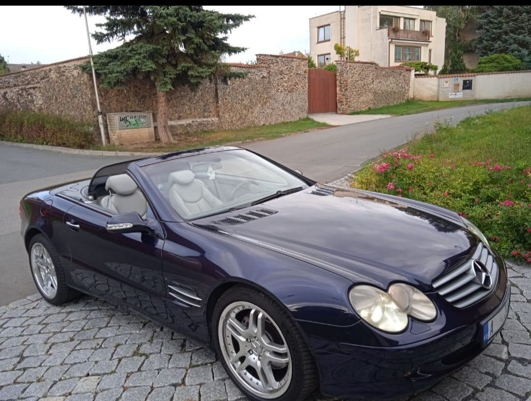 Mercedes SL 500 cabrio, coupe, r230, model 03, 1A stav, naje