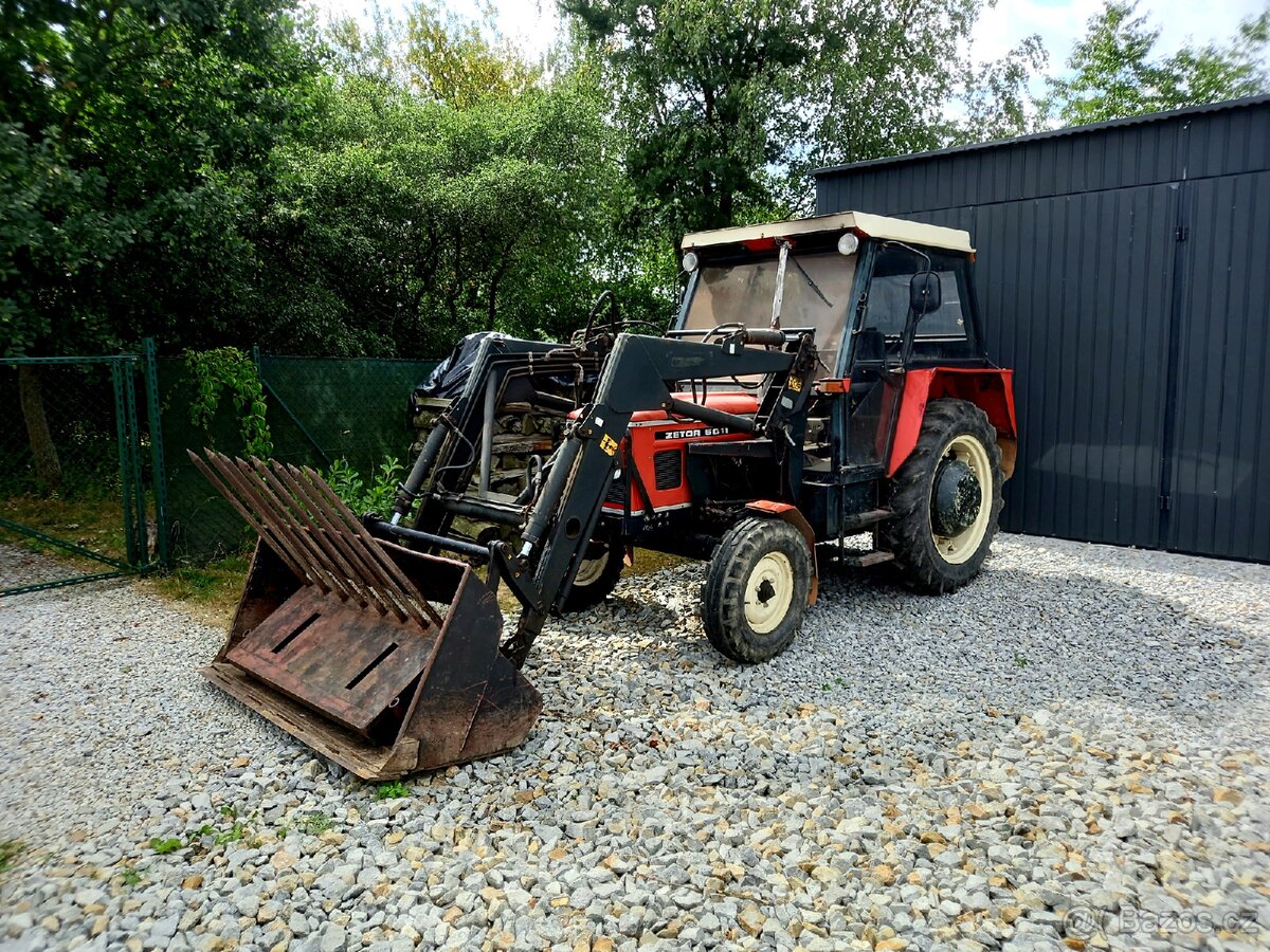 Zetor 5011, platné doklady, čelní nakladač, závaží