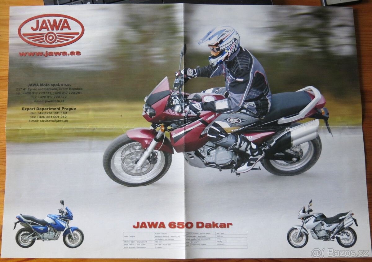 Jawa 650 Dakar plakát