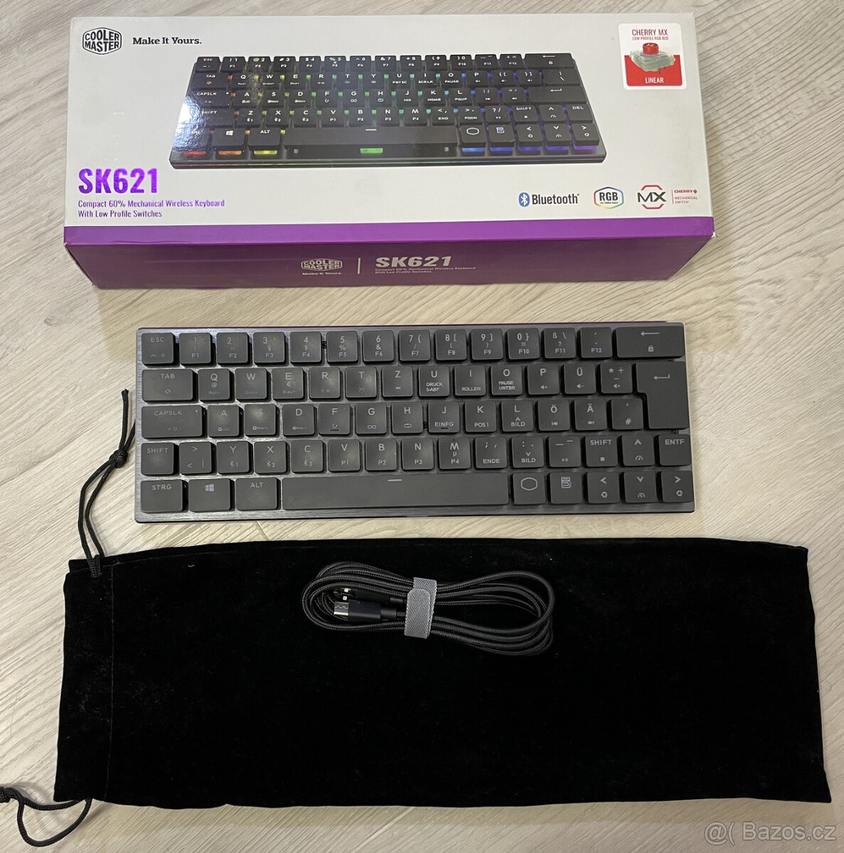 Cooler Master SK621, Cherry MX LP Red, DE