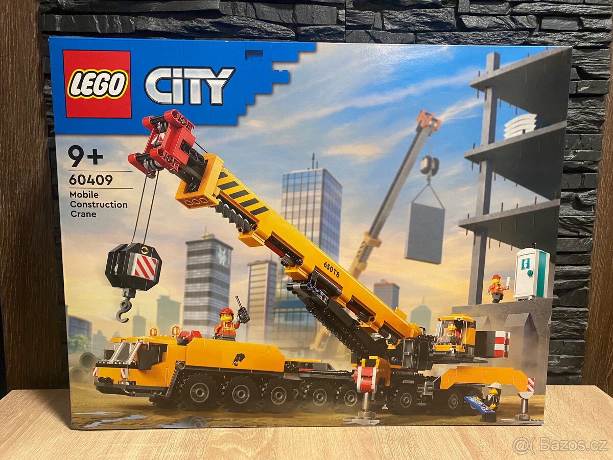 LEGO® City 60409 Žlutý pojízdný stavební jeřáb