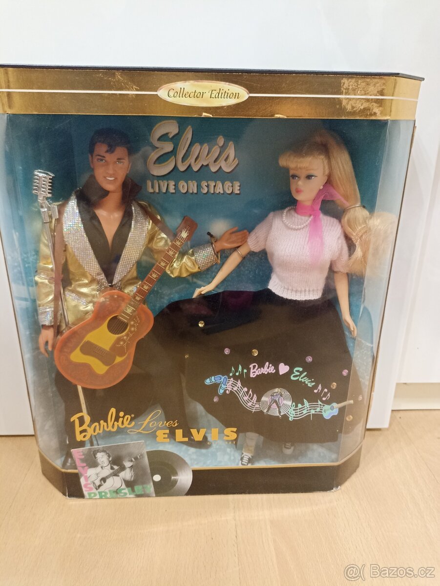 Elvis a Barbie sběratelská edice Vánoce panenka Mattel