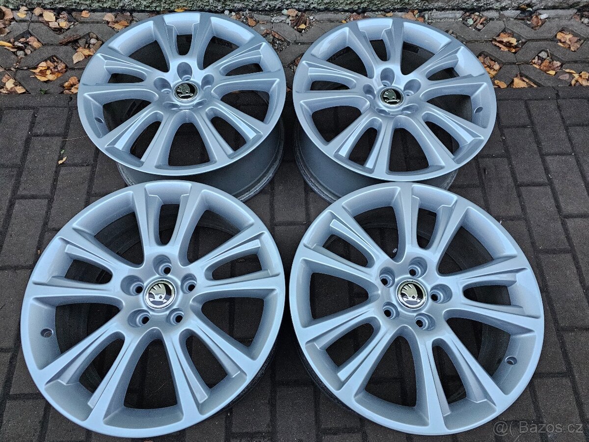 ALU kola disky Škoda 5x112 Zenith R18 Octavia II ET51 7,5J