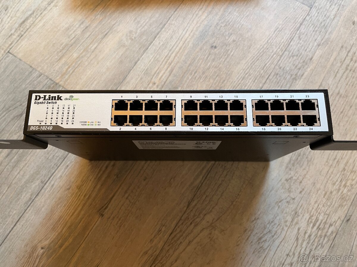 24 portů Gbit switch D-Link