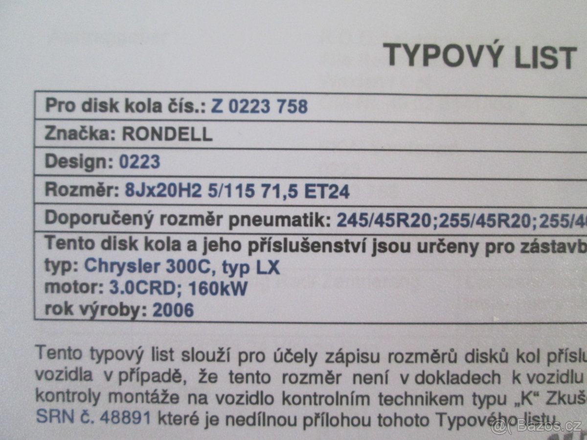 TYPOVE LISTY PRO ZAPIS KOL DO TP