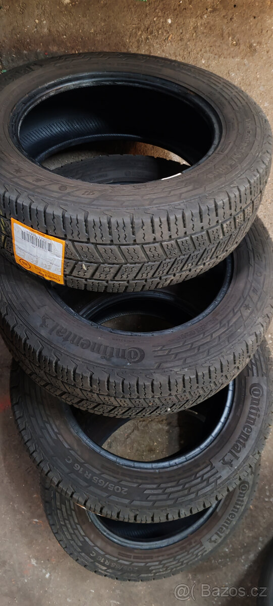 Zimní sada pneumatik CONTINENTAL 205/65R16C 7,50mm DOT 2022